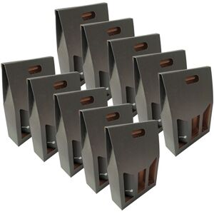 Simpletek 10x Black Gift Box For 3 Bottles Of Wine Oil With Window Simpletek 10x Black Gift Box For 3 Bottles Of Wine Oil With Window