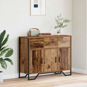 Sideboard Old Wood 97 X 32.5 X 74.5 Cm Engineered Wood Vidaxl Sideboard Old Wood 97 X 32.5 X 74.5 Cm Engineered Wood Vidaxl