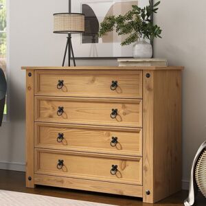 Corona Chest Of Drawers 4 Drawer Mexican Solid Pine Bedroom Corona Chest Of Drawers 4 Drawer Mexican Solid Pine Bedroom
