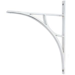 Black Country Metal Works Polished Chrome \"Ascension\" Arched Crescent Shelf Bracket - 314mm X 250mm Black Country Metal Works Polished Chrome \"Ascension\" Arched Crescent Shelf Bracket - 314mm X 250mm