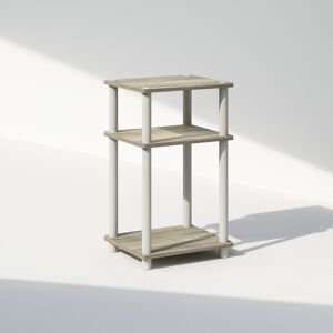 Furinno Just 3-Tier Turn-N-Tube Nightstand, Sonoma Oak Furinno Just 3-Tier Turn-N-Tube Nightstand, Sonoma Oak