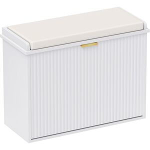 Homcom Shoe Storage Bench With Cushion And Flip-Drawer 62x26x47.5cm White Homcom Shoe Storage Bench With Cushion And Flip-Drawer 62x26x47.5cm White