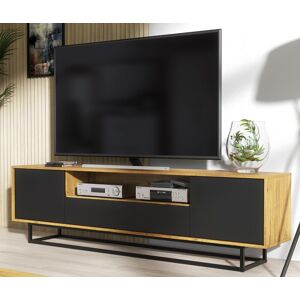 Olivia Furniture Ltd 200cm Vintage Oak Tv Unit Cabinet Loft Retro Cupboard Sideboard Stand Olivia Furniture Ltd 200cm Vintage Oak Tv Unit Cabinet Loft Retro Cupboard Sideboard Stand