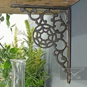 Black Country Metal Works New Pair Of \"Harrison\" Iron Shelf Brackets 17 X 13cm Black Country Metal Works New Pair Of \"Harrison\" Iron Shelf Brackets 17 X 13cm