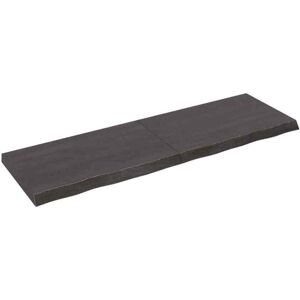 Wall Shelf Dark Grey 160x50x(2-6) Cm Treated Solid Wood Oak Vidaxl Wall Shelf Dark Grey 160x50x(2-6) Cm Treated Solid Wood Oak Vidaxl