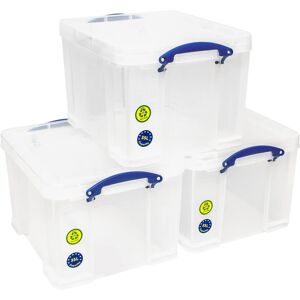 Really Useful Boxes Really Useful Plastic Storage Box Bonus Pack 3x35 Litre Clear 3 X 35 Really Useful Boxes Really Useful Plastic Storage Box Bonus Pack 3x35 Litre Clear 3 X 35