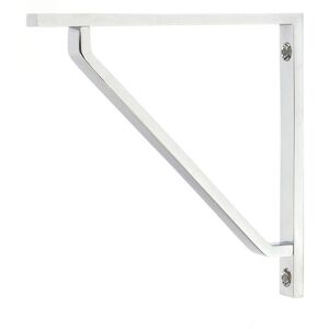 Black Country Metal Works Polished Chrome \"Emmanuel\" Modern Shelf Bracket - 150mm X 150mm Black Country Metal Works Polished Chrome \"Emmanuel\" Modern Shelf Bracket - 150mm X 150mm