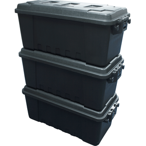Military Black 3 Pack Of Plano Medium Storage Trunk Military Black 3 Pack Of Plano Medium Storage Trunk