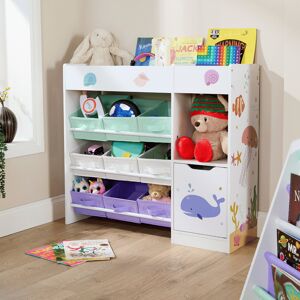 Home Source Anya Large Kids Bookshelf With Baskets And Drawer Storage Toy Shelves Organiser Home Source Anya Large Kids Bookshelf With Baskets And Drawer Storage Toy Shelves Organiser