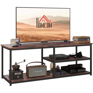 Homcom Industrial Tv Stand Cabinet W/ Storage&2 Shelves Metal Frame Living Room Homcom Industrial Tv Stand Cabinet W/ Storage&2 Shelves Metal Frame Living Room