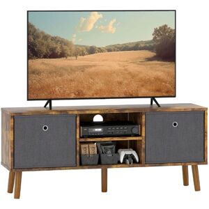 Homcom Modern Tv Cabinet Stand W/ Shelves & Drawers Bedroom Storage Rustic Brown Homcom Modern Tv Cabinet Stand W/ Shelves & Drawers Bedroom Storage Rustic Brown