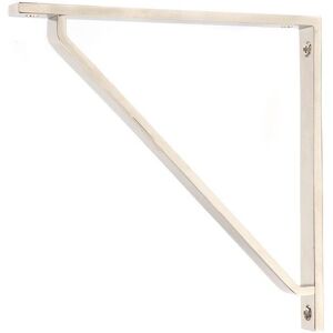 Black Country Metal Works Polished Nickel \"Emmanuel\" Modern Shelf Bracket - 200mm X 200mm Black Country Metal Works Polished Nickel \"Emmanuel\" Modern Shelf Bracket - 200mm X 200mm