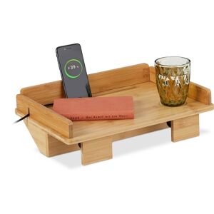 Relaxdays Bed Tray Bedside Shelf Clip-On Table Mini Nightstand 7 Kg Lightweight Relaxdays Bed Tray Bedside Shelf Clip-On Table Mini Nightstand 7 Kg Lightweight