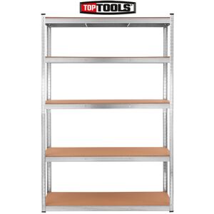 Garage Racking 5 Tier Shelving Unit Boltless Assembly 180x120x40 Tough Master Garage Racking 5 Tier Shelving Unit Boltless Assembly 180x120x40 Tough Master