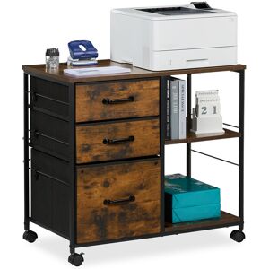 Relaxdays Mobile Filing Cabinet 3 Drawers Shelves Suspension File Rolling Container Office Relaxdays Mobile Filing Cabinet 3 Drawers Shelves Suspension File Rolling Container Office