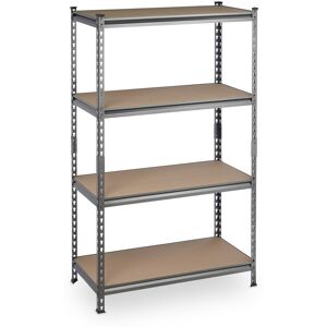 Relaxdays Heavy Duty Storage Shelf Garage Organiser 4 Shelves Easy Assembly Grey 360 Kg Relaxdays Heavy Duty Storage Shelf Garage Organiser 4 Shelves Easy Assembly Grey 360 Kg