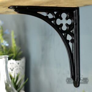 Black Country Metal Works Black Coalbrookdale 7 X 5 Inch Shelf Bracket Black Country Metal Works Black Coalbrookdale 7 X 5 Inch Shelf Bracket