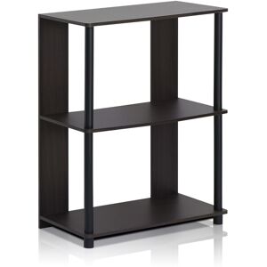 Furinno Jaya Simple Design Bookcase, Walnut Furinno Jaya Simple Design Bookcase, Walnut