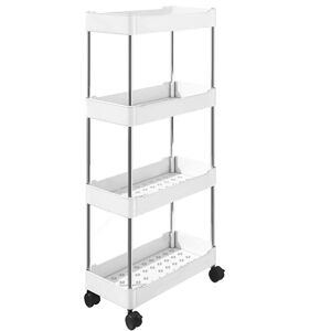 Slim Storage Cart Bathroom Organizer Mobile Shelving Unit Rolling Utility Car Slim Storage Cart Bathroom Organizer Mobile Shelving Unit Rolling Utility Car