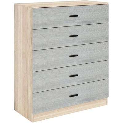 URBN Living - Oak Carcass - Ash Grey - Chest of Drawers URBN Living - Oak Carcass - Ash Grey - Chest of Drawers