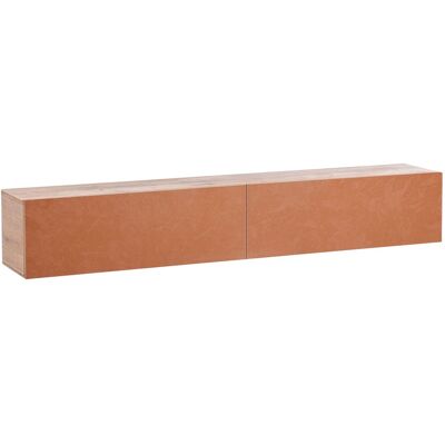 BELIANI Wall-mounted TV Unit - Minimalist TV Cabinet for 70 Inch, Red - TV Furniture BELIANI Wall-mounted TV Unit - Minimalist TV Cabinet for 70 Inch, Red - TV Furniture