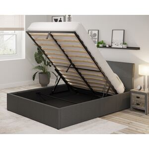 Gfw Ascot Grey Fabric Kingsize 150cm Ottoman Bed- Assembly Option-Local Delivery Gfw Ascot Grey Fabric Kingsize 150cm Ottoman Bed- Assembly Option-Local Delivery