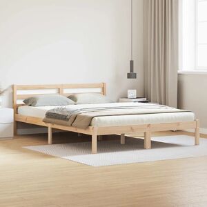 Bed Frame With Headboard Brown 220 X 140 Cm Solid Pine Wood Vidaxl Bed Frame With Headboard Brown 220 X 140 Cm Solid Pine Wood Vidaxl