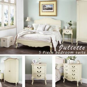 Statement Furniture Ivory Bedroom Furniture 5 Piece Set. Bedroom Suite, 5ft King Bed Wardrobe Chest Statement Furniture Ivory Bedroom Furniture 5 Piece Set. Bedroom Suite, 5ft King Bed Wardrobe Chest