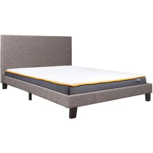 Small Double Bed Frame & Mattress Grey Fabric Birlea Sleepsoul Paris 4ft Small Double Bed Frame & Mattress Grey Fabric Birlea Sleepsoul Paris 4ft