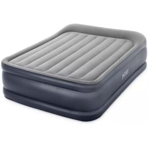 Intex Queen Plus Deluxe Pillow Rest Raise Air Bed Mattress + Electric Pump 64136 Intex Queen Plus Deluxe Pillow Rest Raise Air Bed Mattress + Electric Pump 64136