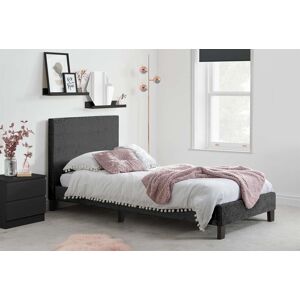 Black Single Bed Frame Birlea Berlin Crushed Velvet 3ft 90cm Upholstered Black Single Bed Frame Birlea Berlin Crushed Velvet 3ft 90cm Upholstered