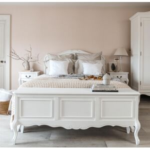 Statement Furniture French White Double Bed 4ft6 Bed Frame Wooden Carved Headboard Juliettefurniture Statement Furniture French White Double Bed 4ft6 Bed Frame Wooden Carved Headboard Juliettefurniture