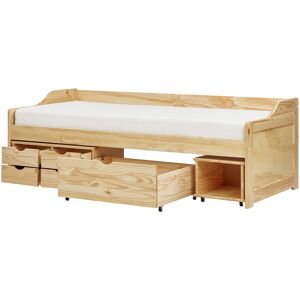 Beliani Royville Child Bed with Storage - Light Wood - 90x200 cm Beliani Royville Child Bed with Storage - Light Wood - 90x200 cm