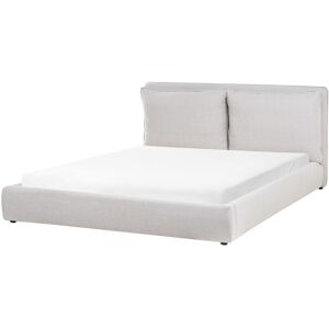 Beliani Bed Fabric Bajonna 180 X 200 Cm (Eu Super King) Light Grey Beliani Bed Fabric Bajonna 180 X 200 Cm (Eu Super King) Light Grey