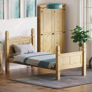Home Discount Corona Single Bed High Foot End 3 Ft Solid Pine Wood Mexican Bedroom Furniture - Bed Home Discount Corona Single Bed High Foot End 3 Ft Solid Pine Wood Mexican Bedroom Furniture - Bed