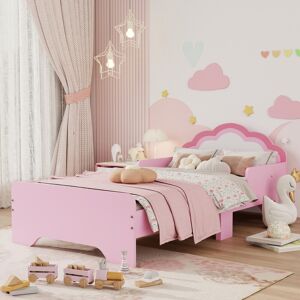 Zonekiz Toddler Bed Frame, Cloud-Designed Princess Bed, 143 X 74 X 55cm - Pink Zonekiz Toddler Bed Frame, Cloud-Designed Princess Bed, 143 X 74 X 55cm - Pink