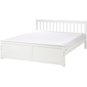 Beliani Slatted Bed Olendon 160 X 200 Cm (Eu King Size) Wood White Beliani Slatted Bed Olendon 160 X 200 Cm (Eu King Size) Wood White