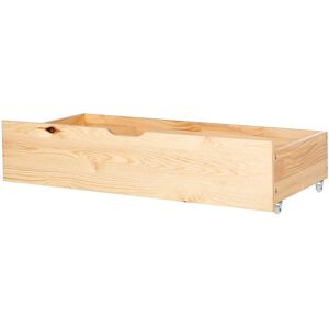 Beliani Bed Drawer Olendon Wood Light Wood Beliani Bed Drawer Olendon Wood Light Wood
