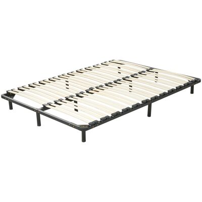 Beliani Bed Base - EU Double Steel Slats - Stable & Durable Beliani Bed Base - EU Double Steel Slats - Stable & Durable
