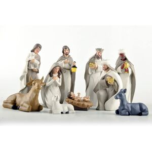 Set Of 10 Beige Nativity Home Ornament For Garden Indoor Outdoor Fi Set Of 10 Beige Nativity Home Ornament For Garden Indoor Outdoor Fi