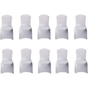 Sodial 10 Pcs Chair Cover Stretch Slipcovers White Polyester For Wedding Party O1n8 Sodial 10 Pcs Chair Cover Stretch Slipcovers White Polyester For Wedding Party O1n8