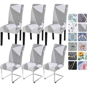 Alishomtll Dining Chair Covers Set Of 6 Stretch Chair Slipcovers Swing Chair El Alishomtll Dining Chair Covers Set Of 6 Stretch Chair Slipcovers Swing Chair El