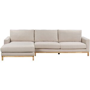 Beliani Siggard Beige Corner Sofa - Modern Upholstered Seating Beliani Siggard Beige Corner Sofa - Modern Upholstered Seating