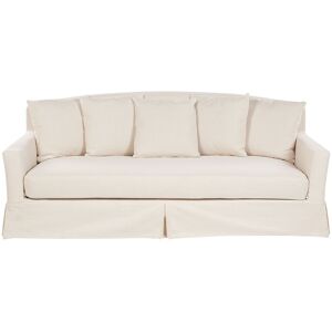 Beliani 3 Seater Sofa Beige - Living Room Traditional Beliani 3 Seater Sofa Beige - Living Room Traditional
