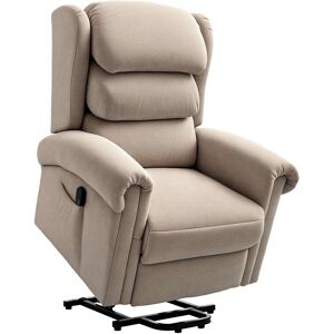 Homcom Power Lift Recliner Chair For Elderly With Remote Control, Khaki Homcom Power Lift Recliner Chair For Elderly With Remote Control, Khaki