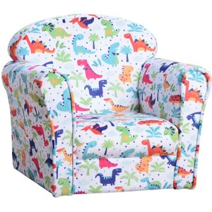 Homcom Children'S Armchair Kids Sofa Tub Chair Seat Cartoon Flannel Wooden Non-Slip Homcom Children'S Armchair Kids Sofa Tub Chair Seat Cartoon Flannel Wooden Non-Slip