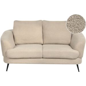 Beliani Sofa 2 Seater Kjaer Boucle Light Beige Beliani Sofa 2 Seater Kjaer Boucle Light Beige