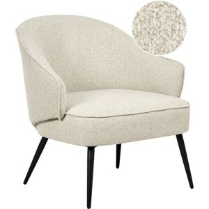 Beliani Armchair Kayla Boucle Light Beige Beliani Armchair Kayla Boucle Light Beige