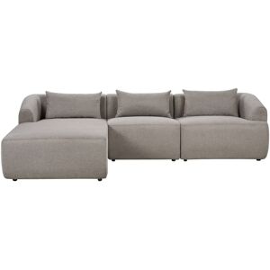 Beliani Right Hand 3 Seater Corner Sofa - Modern Upholstered L-Shaped Couch Beliani Right Hand 3 Seater Corner Sofa - Modern Upholstered L-Shaped Couch