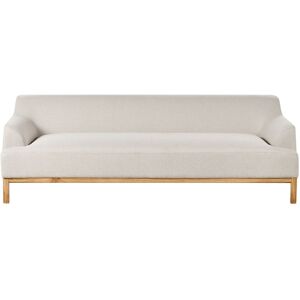 Beliani Sofa - 3-Seater Beige Fabric Scandinavian Style Beliani Sofa - 3-Seater Beige Fabric Scandinavian Style